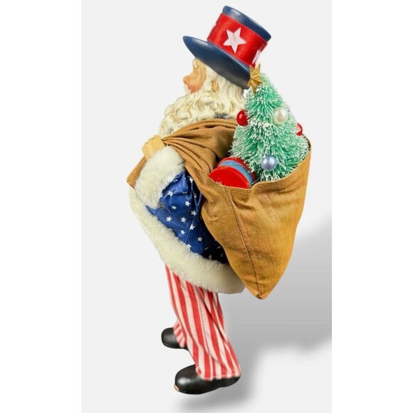 Clothtique Possible Dreams 1999 Yankee Doodle Santa 11" #713193 - Picture 4 of 5